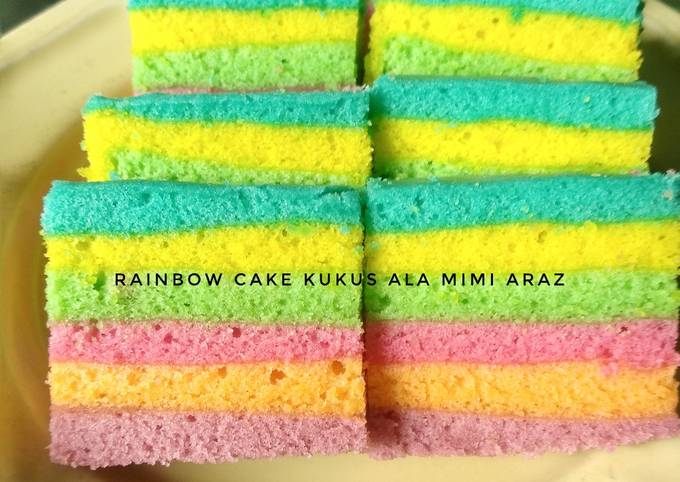 Rainbow Cake Kukus