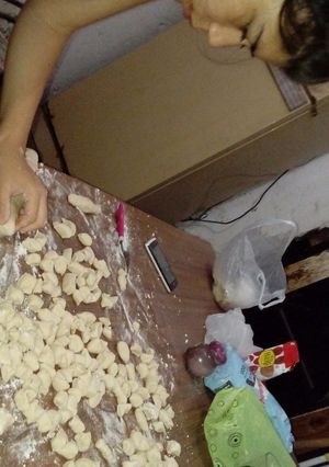 Una foto de Ñoquis de harina