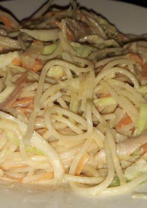 Una foto de Ensalada de spaghetti
