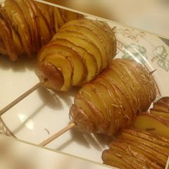 A picture of Potato kebabs.