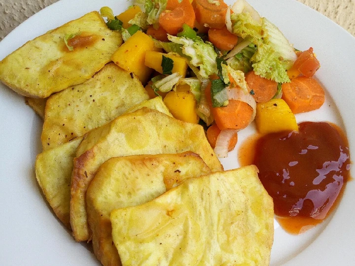 Easy Steps to Make|Recipe} Fried sweet potatoes with steamed veggies Anti-Fail