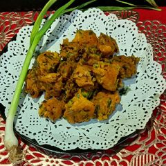 A picture of Green Garlic Pokoda.