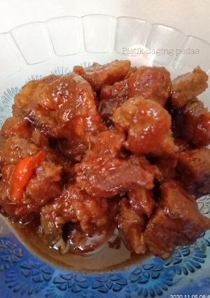 Foto resep Bistik Daging Pedas