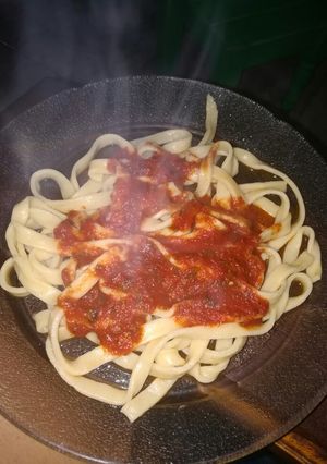 Una foto de Fideos caseros simples