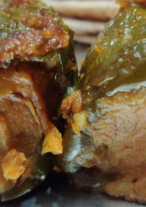 A picture of Stuffed capsicum.
