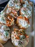 Toasts au fromage frais et thon