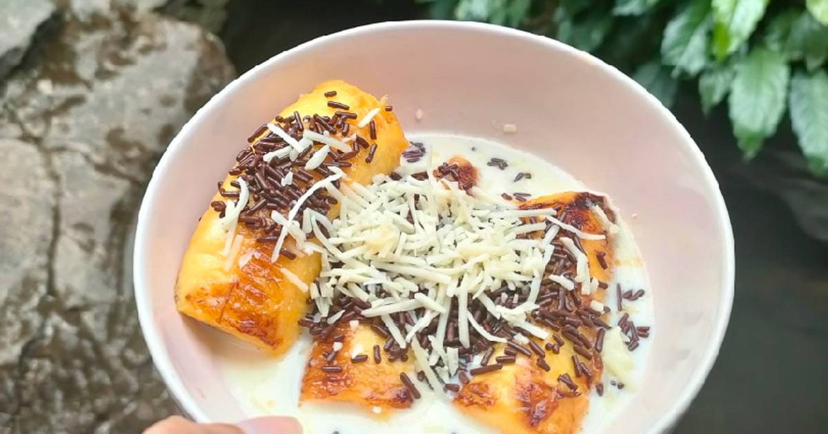 Resep Pisang Bakar Kuah Fla Oleh Dhini Deblong - Cookpad