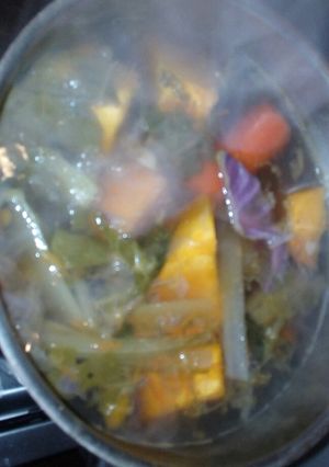 Una foto de Sopa de verduras, bien rica y fácil