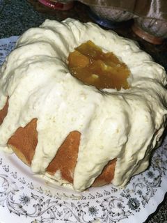 صورة لوصفة كيك فانيلا بصوص المانجا