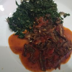 A picture of Omena Stew with kales.