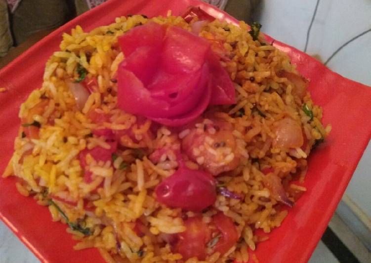 How to Make Favorite Tomato Biryani