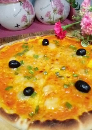 صورة لوصفة بيتزا 🍕🍕