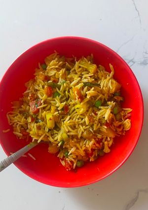 A picture of Veg rice pulav.