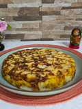 Tortilla de papas y hongos