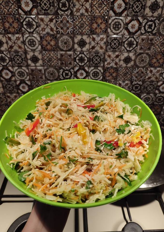 Капуста маринована з болгарським перцем🤗