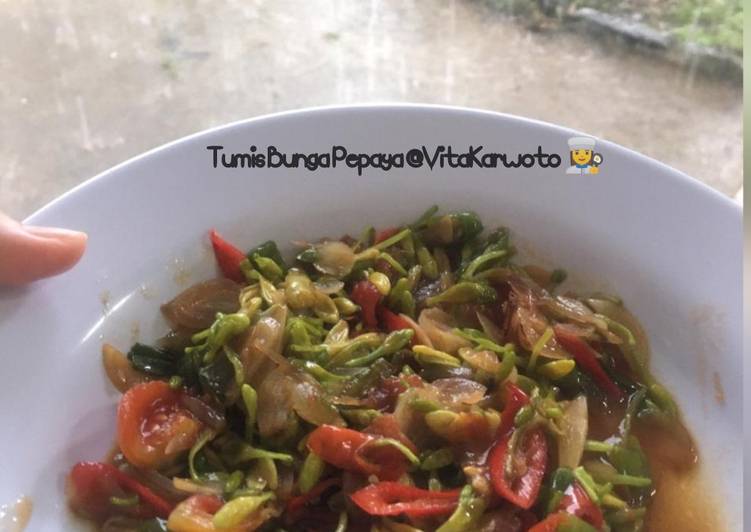 Tumis Bunga Pepaya