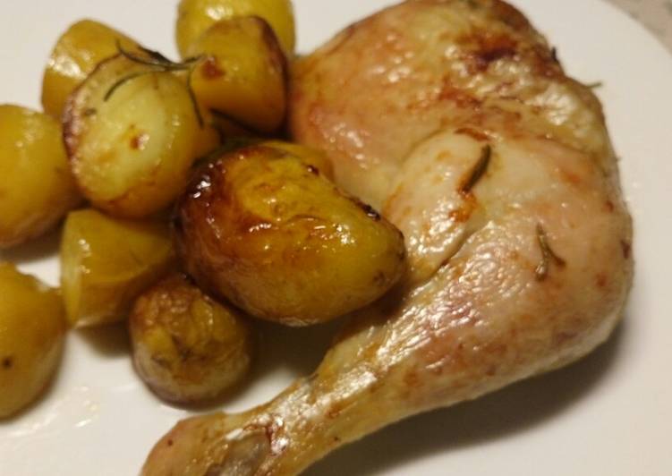 Recipe of Speedy Beer and rosemary chicken roast