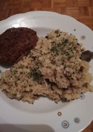 Gombás rizottó recept fotója
