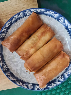 A picture of Fried Spring Rolls with Glass Noodles - Easy and Kid-Friendly.