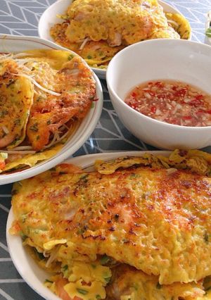Hình của món Bánh Xèo Miền Nam.