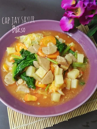 Cara Mudah Membuat Resep Cap Jay Bakso Kuah yang Lezat Sekali Anti Ribet, Bisa Manjain Lidah