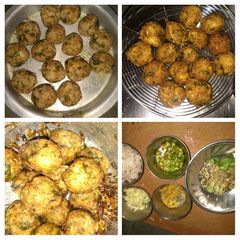 A picture of #patato rice ball#kitchenlove.