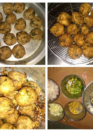 A picture of #patato rice ball#kitchenlove.