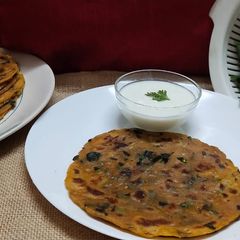 A picture of Methi thepla.