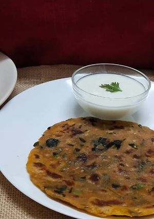 A picture of Methi thepla.