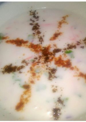 A picture of Veg raita.