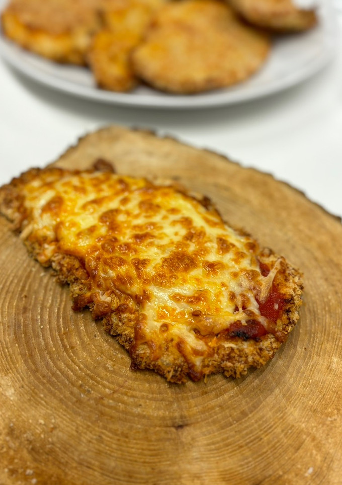 Una foto de Milanesas de pollo en airfryer