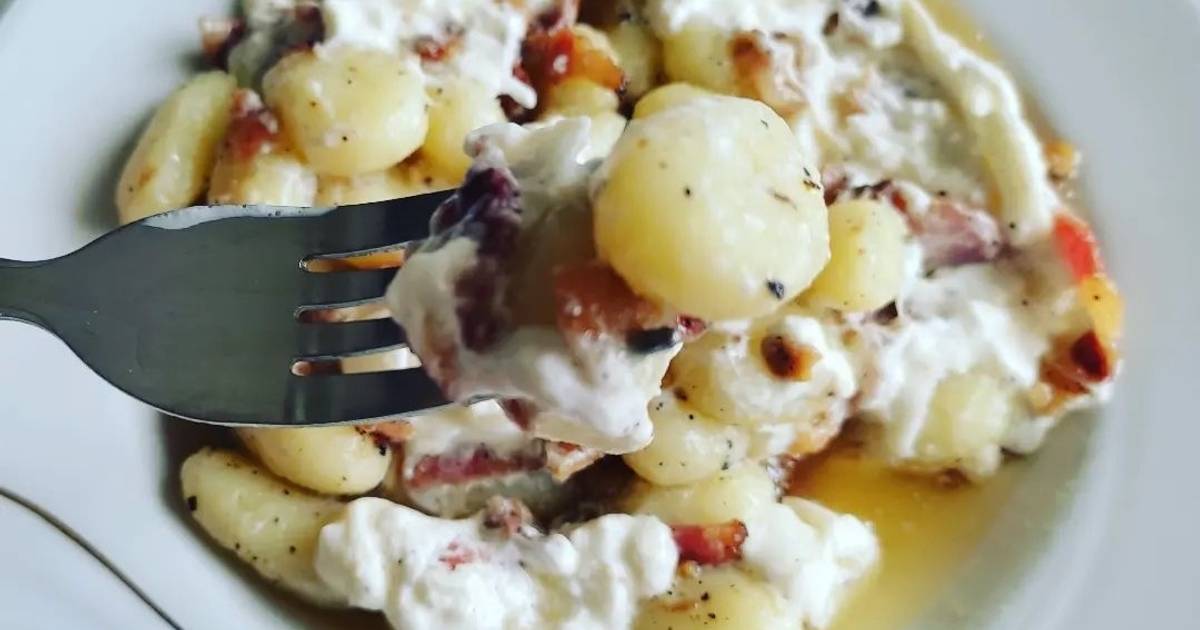 Ricetta Gnocchi guanciale e burrata di Aifornelliconme Cookpad