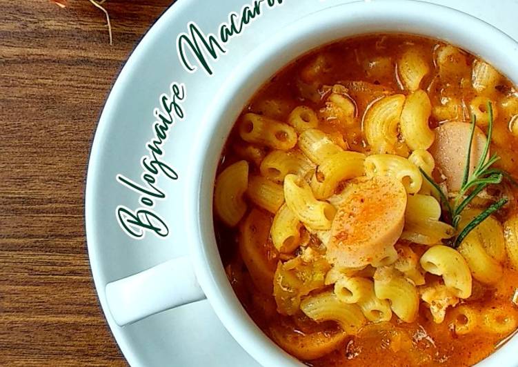 Cara Bikin Bolognaise Macaroni Soup, Gampang Banget