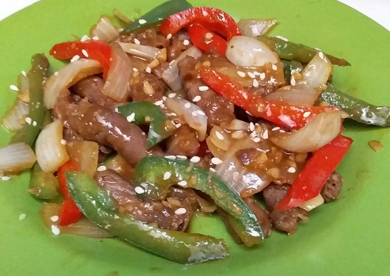 Beef Roll teriyaki ala hokben rumahan