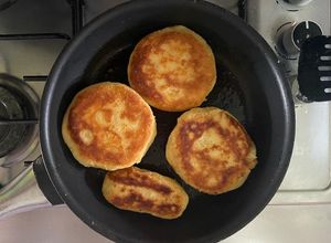 Una foto de Arepa de yuca