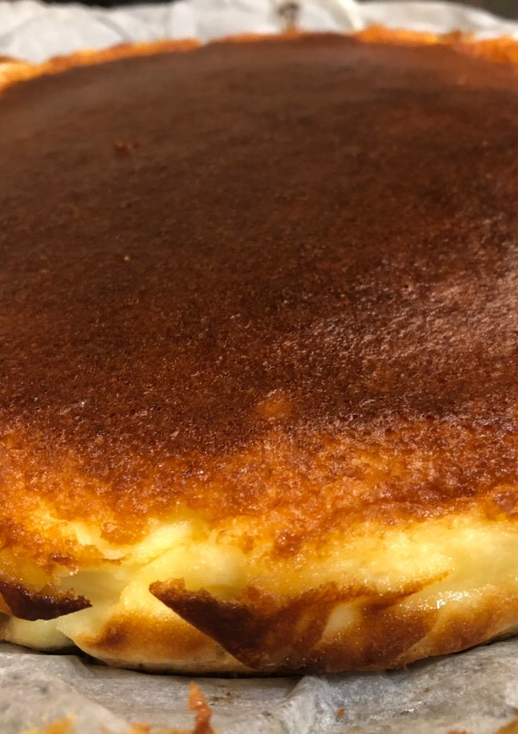 Una foto de Tarta de queso fresco de Cabra