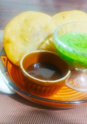 A picture of Green matar ki kachori.