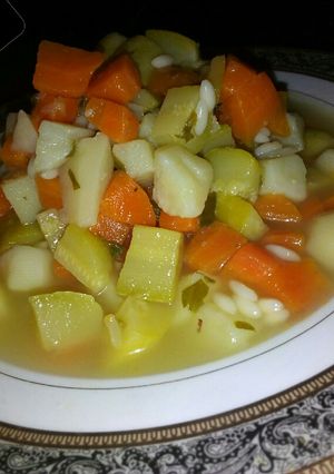 صورة لوصفة شوربة الخضار