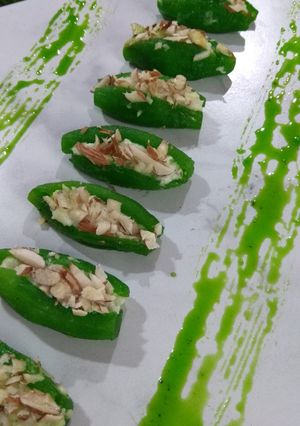 A picture of Pointed guard sweet Parval ki mithai.