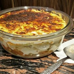 A picture of Paneer makhani lasagna.