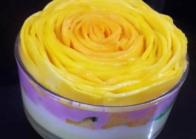 Recipe of Super Quick Mango custard delight