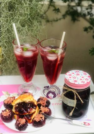A picture of Plum Preserves, Jam, and Syrup for a Refreshing Summer! 3 in 1!.