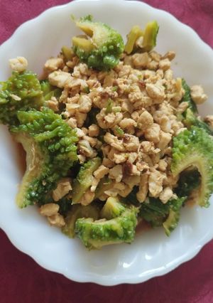 肉丁山苦瓜(印度苦瓜) 的食譜成品照片