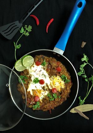 A picture of Mirza Ghasemi (Persian Style Eggplant Dip).