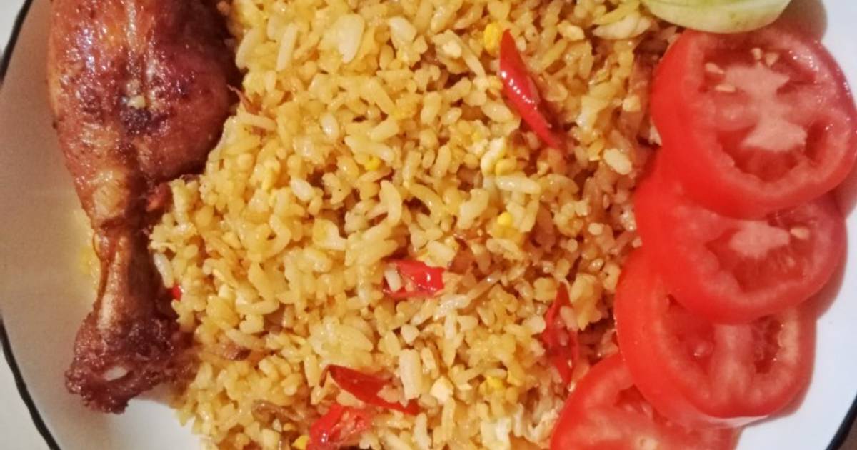 Resep Nasi Goreng Rebon Telur Blue Band Oleh Kasmira Cookpad