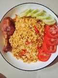 Nasi Goreng Rebon Telur Blue Band