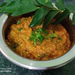 A picture of Baigan ka bharta.