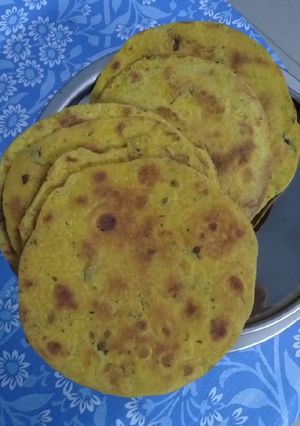 A picture of Methi dry fenugreek khakhra.