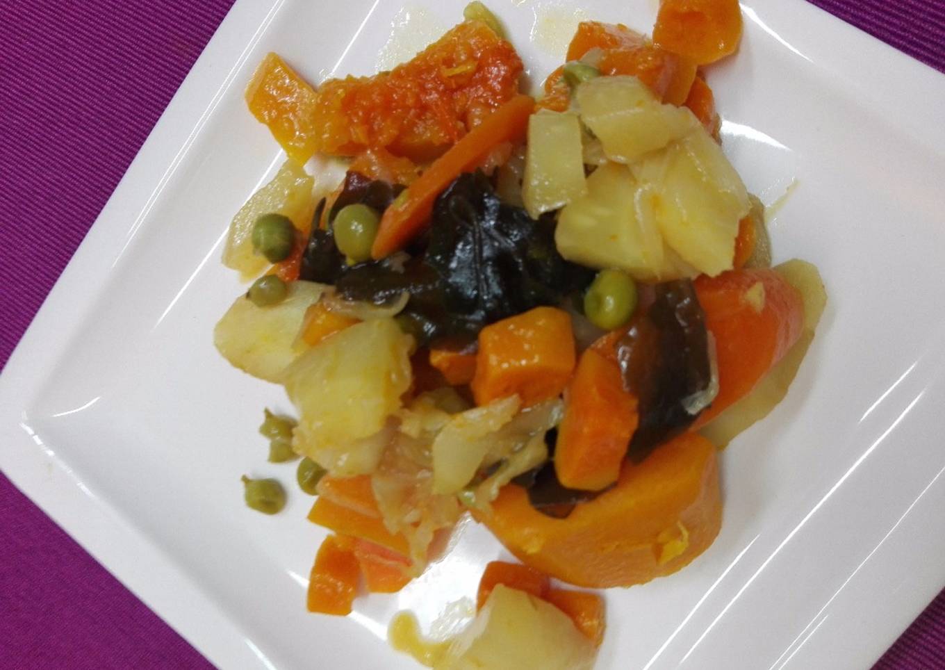 Estofado de verduras dulces