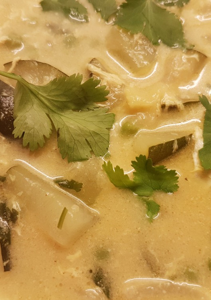 Una foto de Sopa de Calabacín con Jengibre y Curry